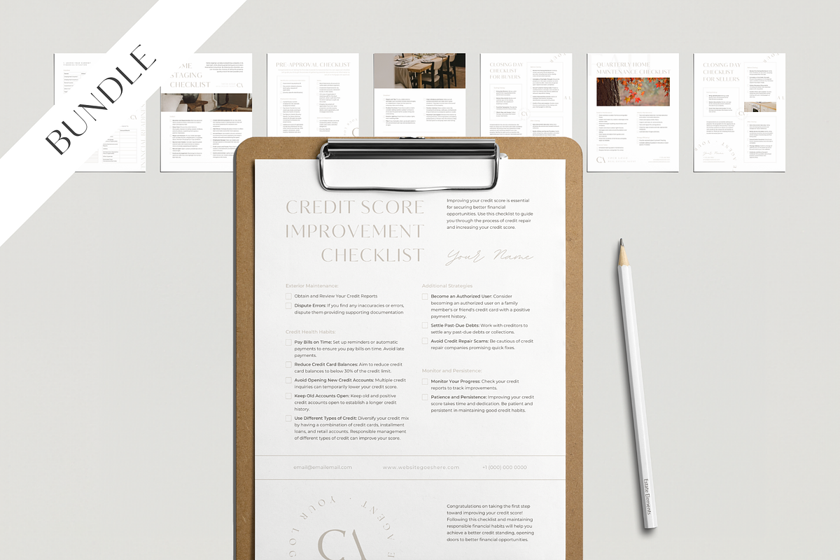 Real Estate Checklists BUNDLE, a Marketing Template by EstateElements (Photo 1 of 10)