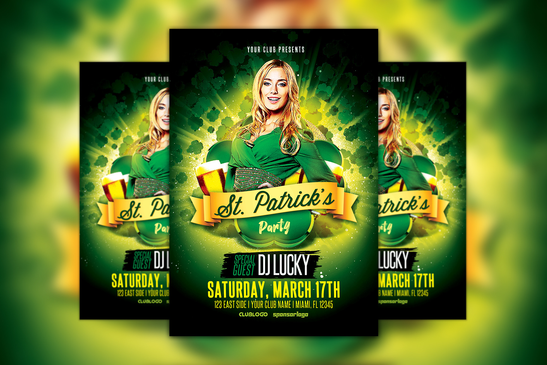 St. Patrick's Day Party Flyer, a Flyer Template by Flyermind