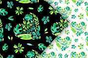 Floral Hearts Clipart & Patterns, a Decorative Illustration by Valin Malin (Thumbnail 13 of 16)