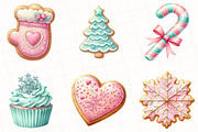 Christmas Cookies & Candy Clipart, an Illustration by OK Design (Thumbnail 3 of 5)