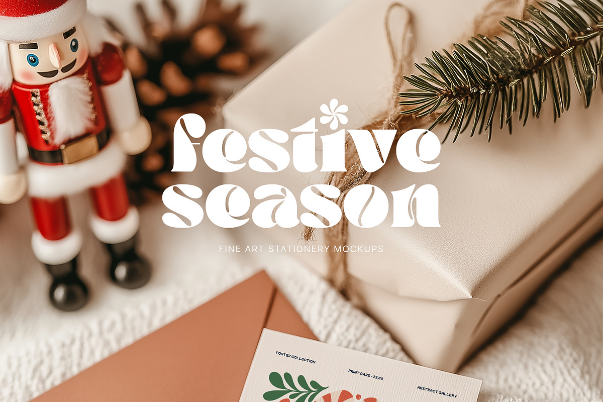 Festive Season Christmas Card Mockup, a Product Mockup by Muse Mockups (Photo 15 of 15)