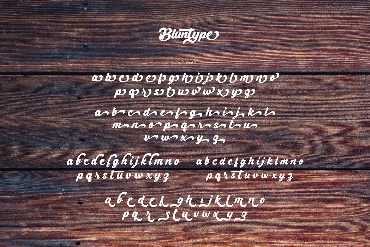Bluntype Typeface, a Script Font by ikiiko (Photo 7 of 8)