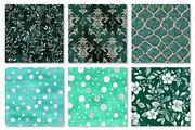 Mint Green Silver Glitter Texture, a Texture Graphic by Dream Creation (Thumbnail 4 of 7)