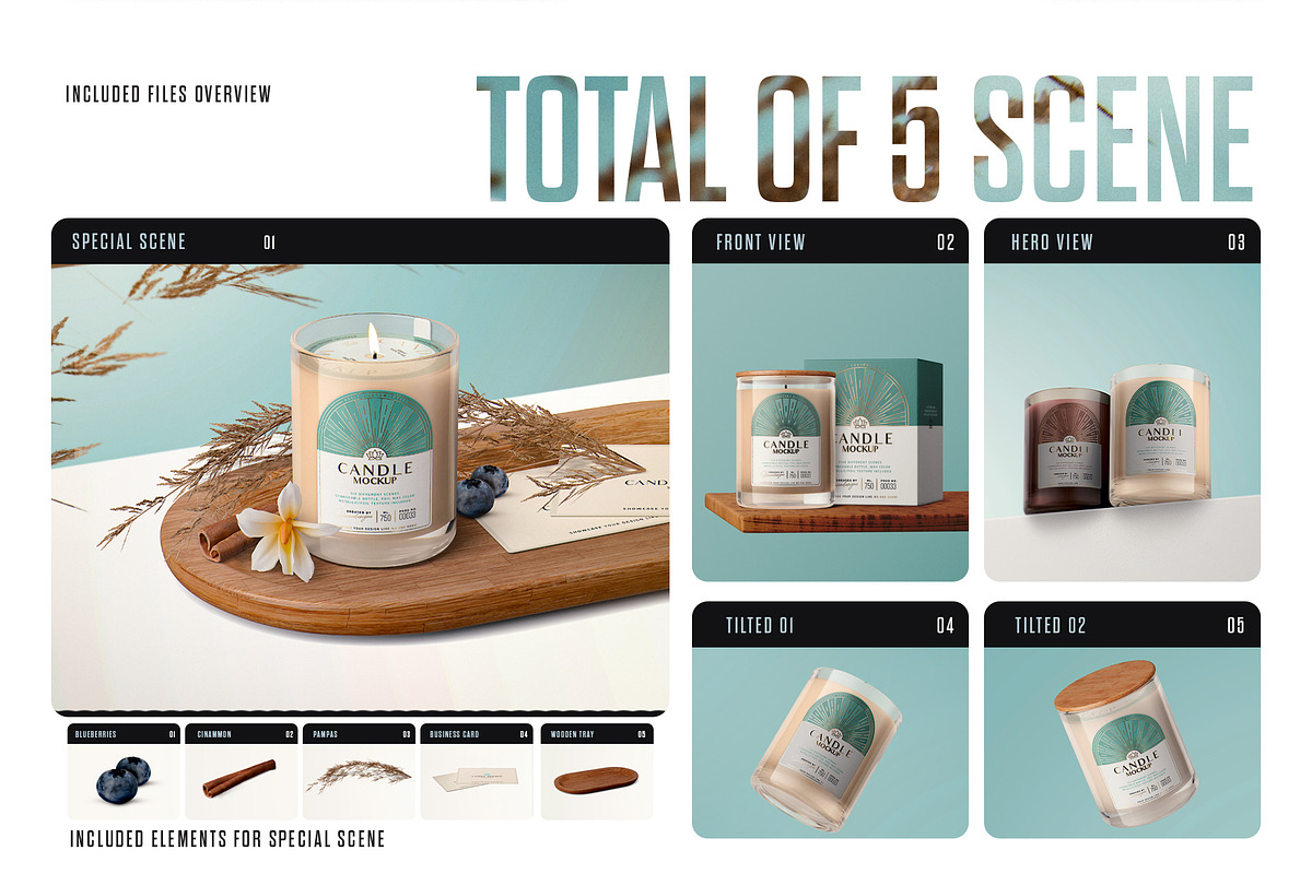 CANDLE MOCKUP, a Packaging Mockup by HexenDesigns (Photo 3 of 8)