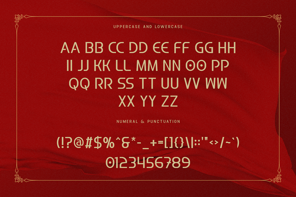 Couplin - Modern Decorative Font, a Sans Serif Font by overlaytemplates (Photo 5 of 5)