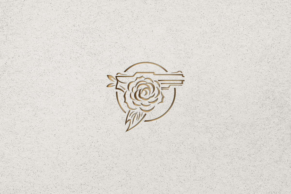 Minimalist Gun and Rose Logo, a Branding & Logo Template by Luxury Logos (Photo 4 of 4)