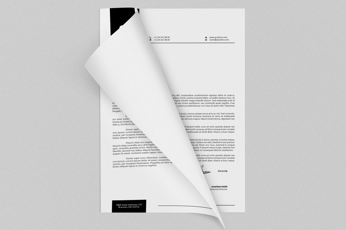 Corporate Letterhead 9 with MS Word, a Stationery Template by ND Design (Photo 6 of 8)