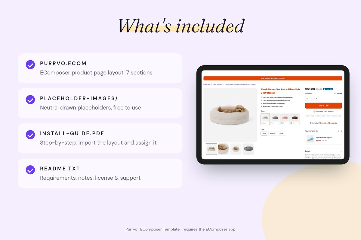 Purrvo - Shopify EComposer Template, a Shopify Template by Boost Convert (Photo 3 of 11)