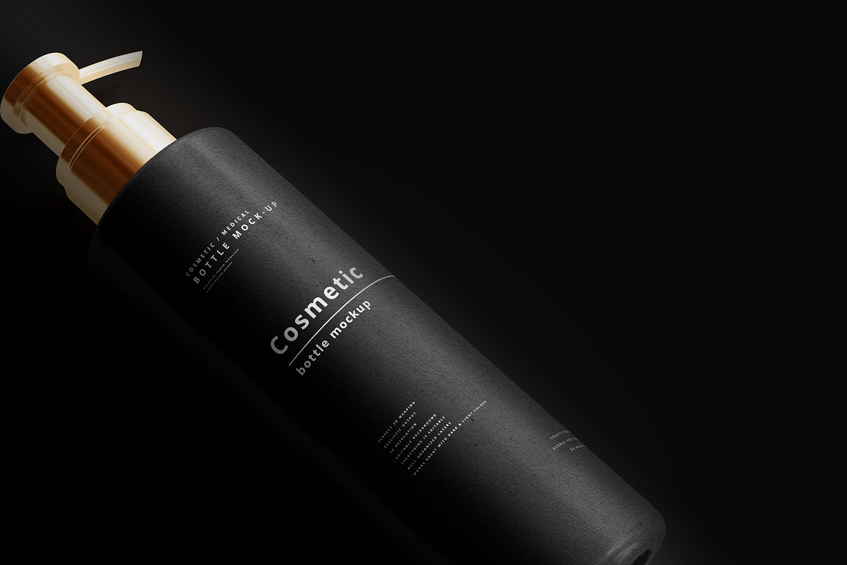 Dark Cosmetic Branding Mockups, a Cups & Container Mockup by pmvch (Photo 76 of 86)
