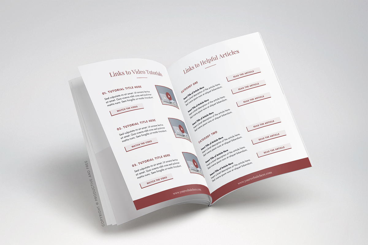 Client Experience Goodbye Packet, a Magazine Template by ProductiveandFree (Photo 9 of 14)