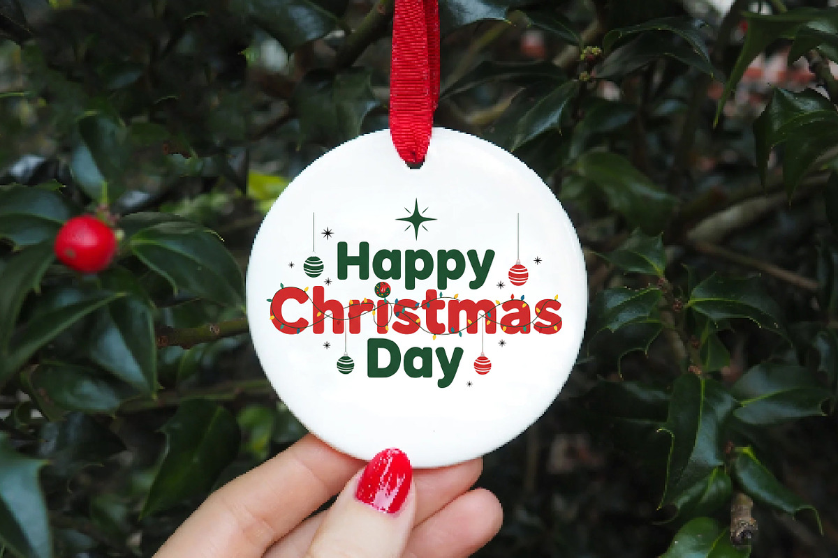 Happy Christmas Day PNG, an Illustration by DreamArtGraphic (Photo 5 of 5)