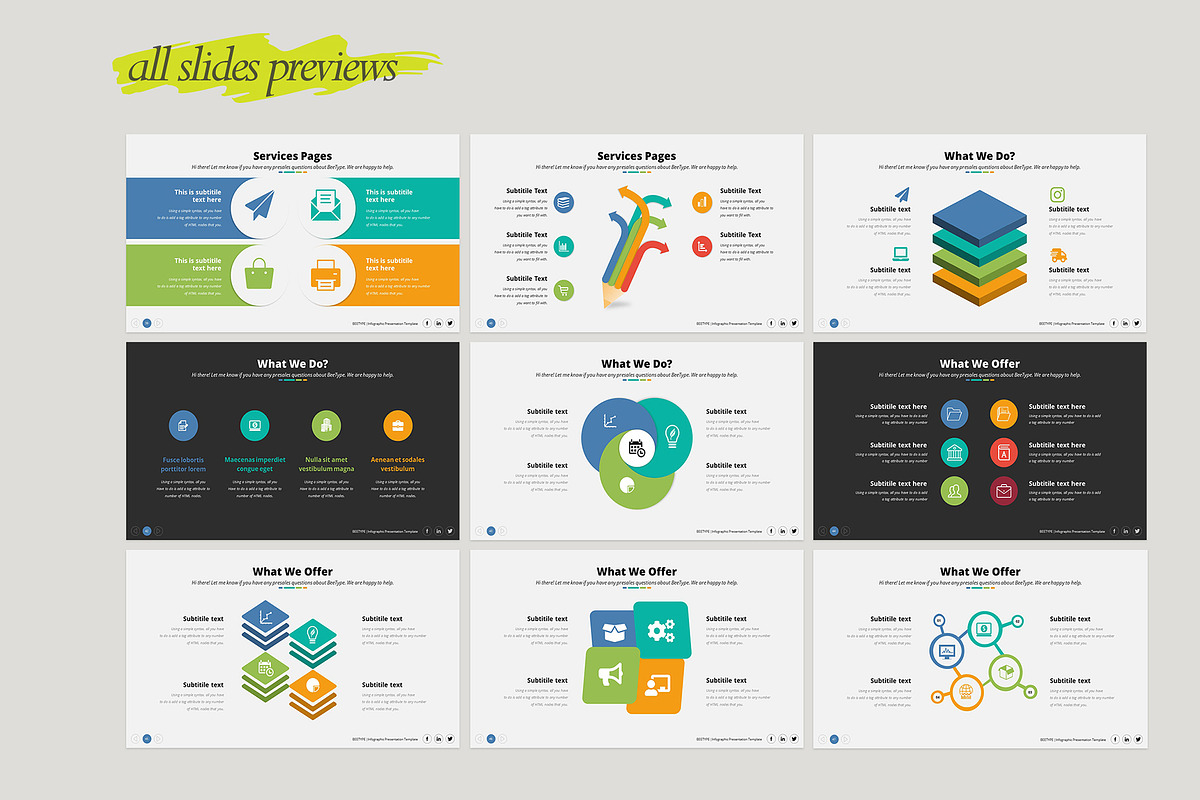 Bee-Type Corporate PowerPoint, a Presentation Template by WhiteGraphic (Photo 9 of 28)