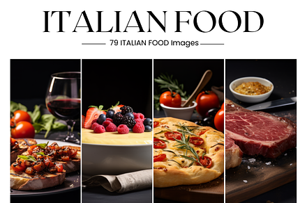 79 Italian Food Stock Photo, Pasta, a Food & Drink Photo by BrushstrokeArtGB