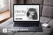 Elvora - Macbook Device Mockup, a Mac Mockup by Heinzel Std Mockup (Thumbnail 1 of 5)
