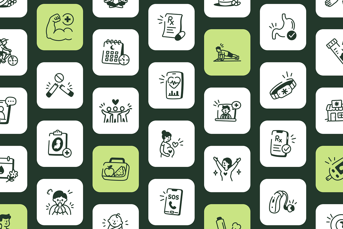 160 Health Doodle Icons Bundle, an Outline Icon by Vectors Market (Photo 8 of 11)
