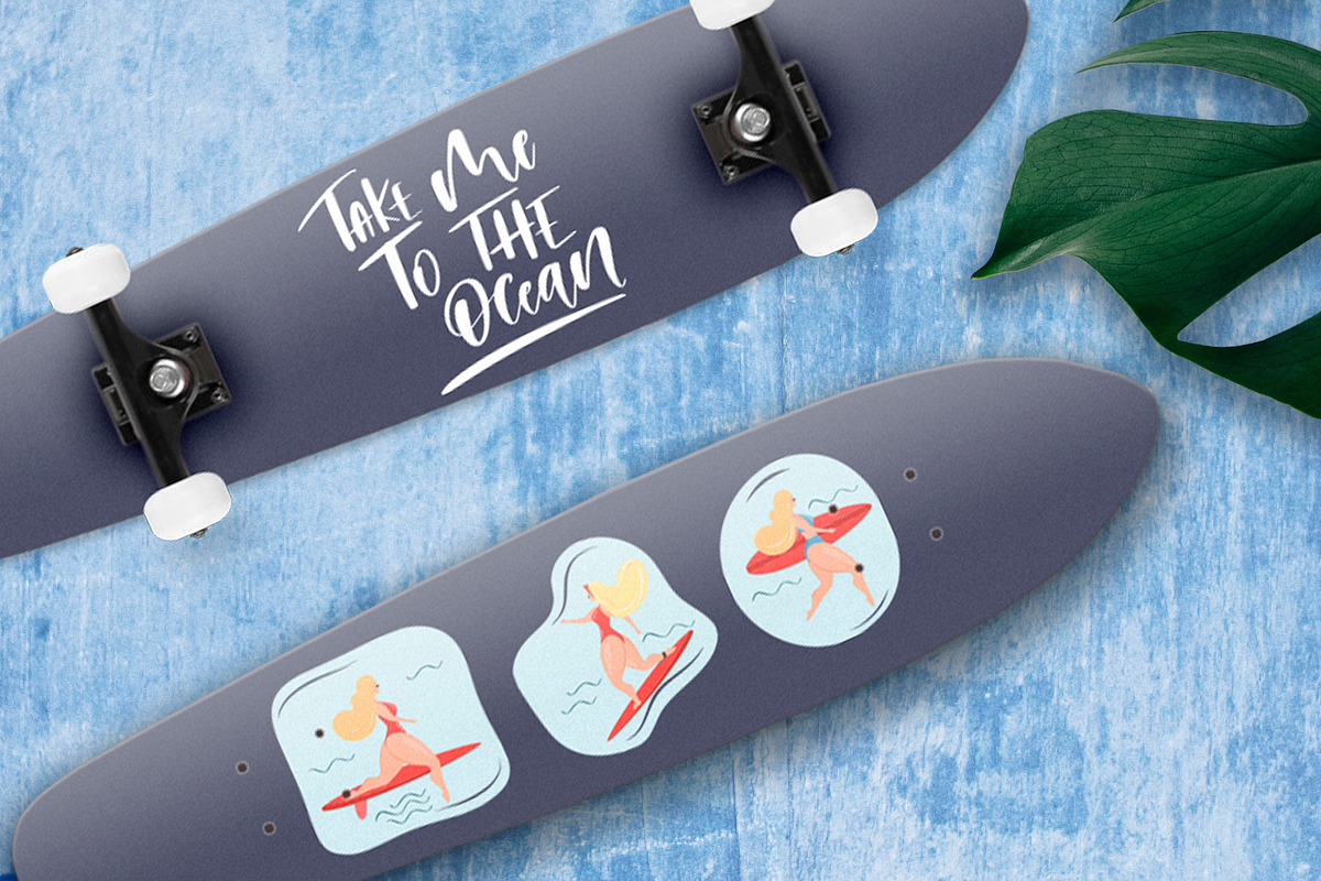 Take me to the ocean. Graphic set, a Decorative Illustration by CallMeStasia (Photo 6 of 12)