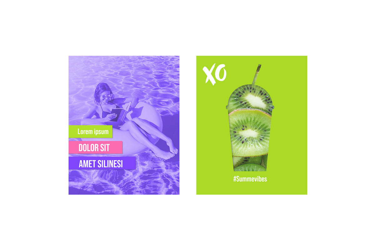 Neon Style Social Media Post Set, a Social Media Template by McLittle Stock (Photo 3 of 3)