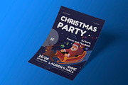 Christmas Party Flyer Template, a Flyer Template by Neermana (Thumbnail 2 of 4)