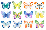 Watercolor Butterfly Clipart Bundle, an Illustration by Dream Creation (Thumbnail 3 of 6)