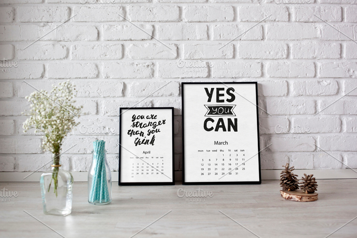 Calendar 2018 - hand drawn lettering, a Work Illustration by Lytvynenko Anna (Photo 3 of 7)