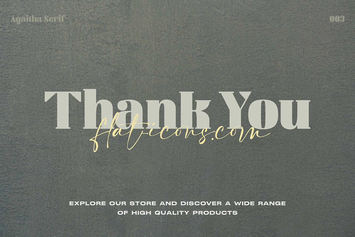 Agaitha | Modern and Elegant Serif, a Serif Font by Graphue (Photo 8 of 9)