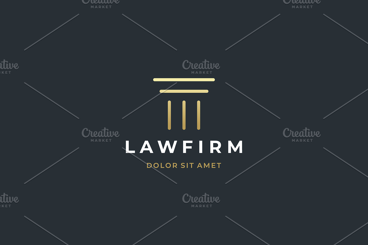 Law firm logo. Scales symbol., a Branding & Logo Template by lettett