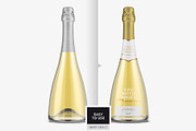 Champagne Bottle Mockup - White, a Packaging Mockup by Graxaim Mock-up (Thumbnail 6 of 6)