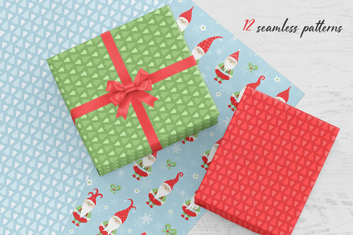 Merry Christmas seamless pattern, a Pattern Graphic by LartGraphics (Photo 4 of 8)