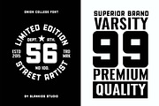Union College a Sporty Display Font, a Sans Serif Font by Blankids Studio (Thumbnail 6 of 11)