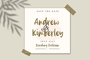 Andrew Dawkins, a Script Font by Silverdav (Thumbnail 3 of 8)