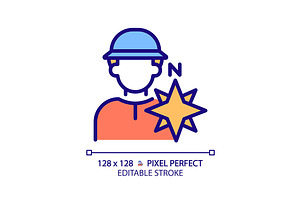 Explorer pixel perfect RGB color, an Icon by IMG Visuals