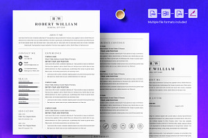 Clean & Simple Resume Template Word