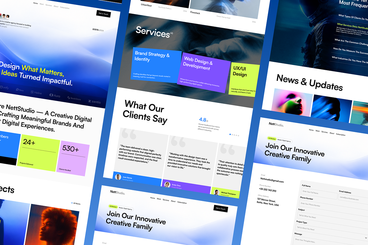 NettStudio - Creative Agency Website, a Landing Page Template by SLAB! Design (Photo 4 of 5)