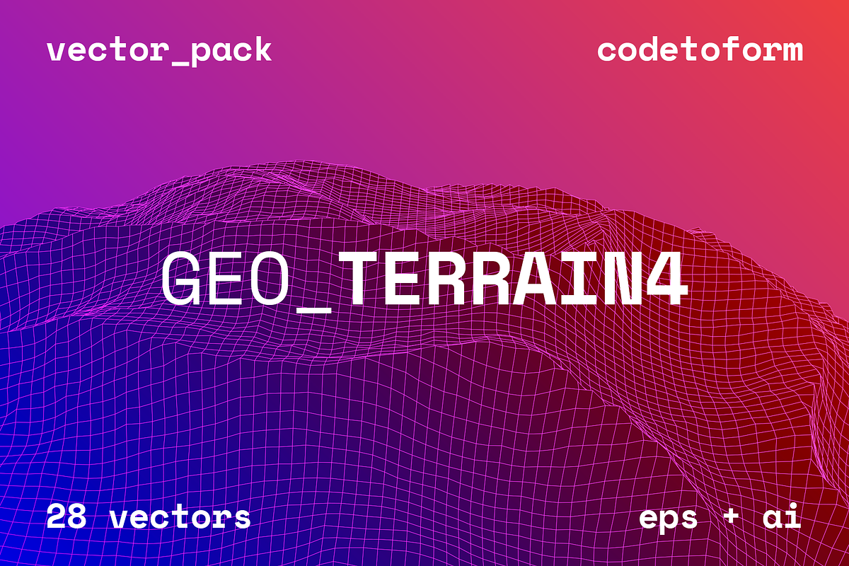 GEO_TERRAIN4 Vector Pack, a Background Graphic by codetoform (Photo 1 of 9)