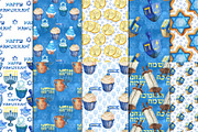 Happy Hanukkah watercolor set, an Illustration by DollyPotterson (Thumbnail 5 of 7)