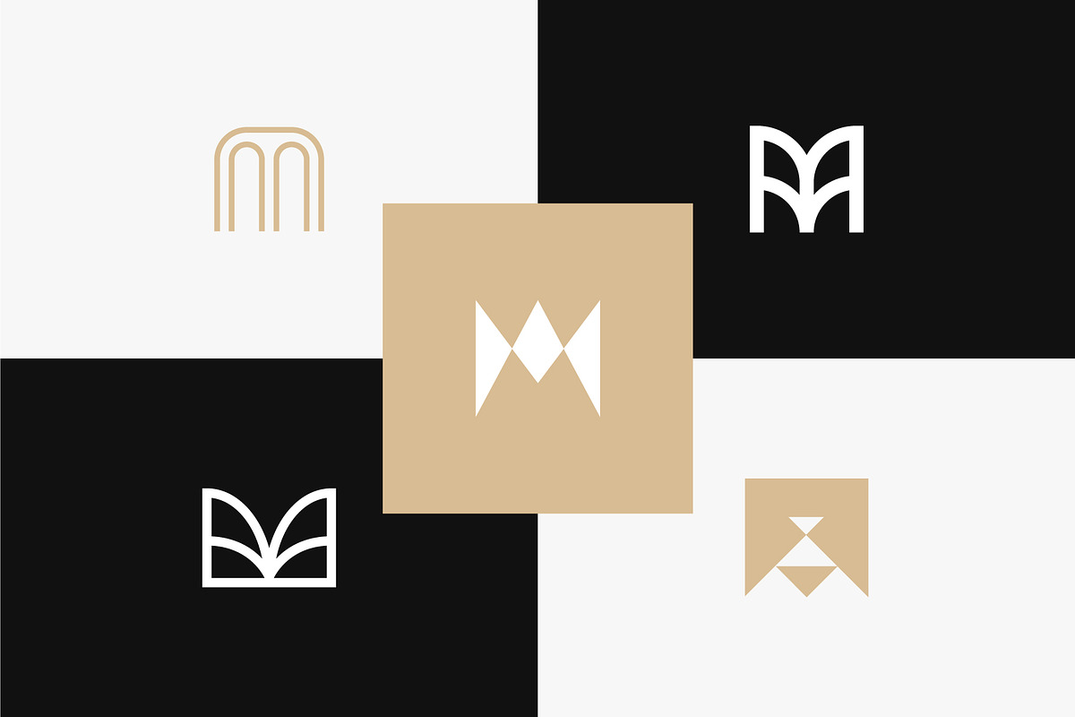 25 Monogram Letter M Logo, a Branding & Logo Template by Lightsense (Photo 6 of 10)