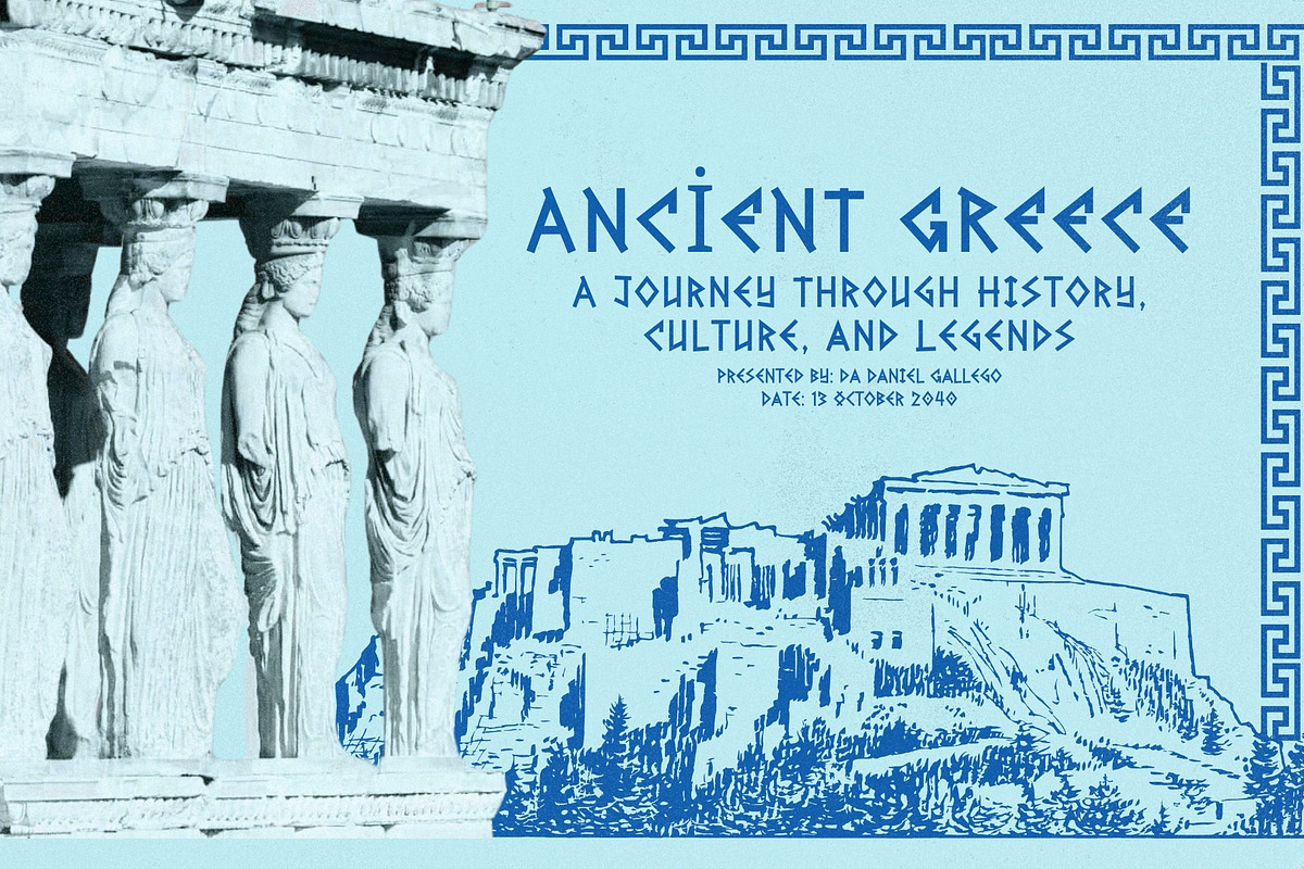 Greek Odyssey - Mythology Typeface, a Sans Serif Font by HipFonts (Photo 11 of 12)