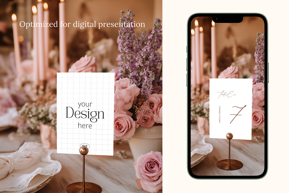 Lavender 5x7 Table Card Mockup, a Product Mockup by Serenefeeling (Photo 5 of 6)