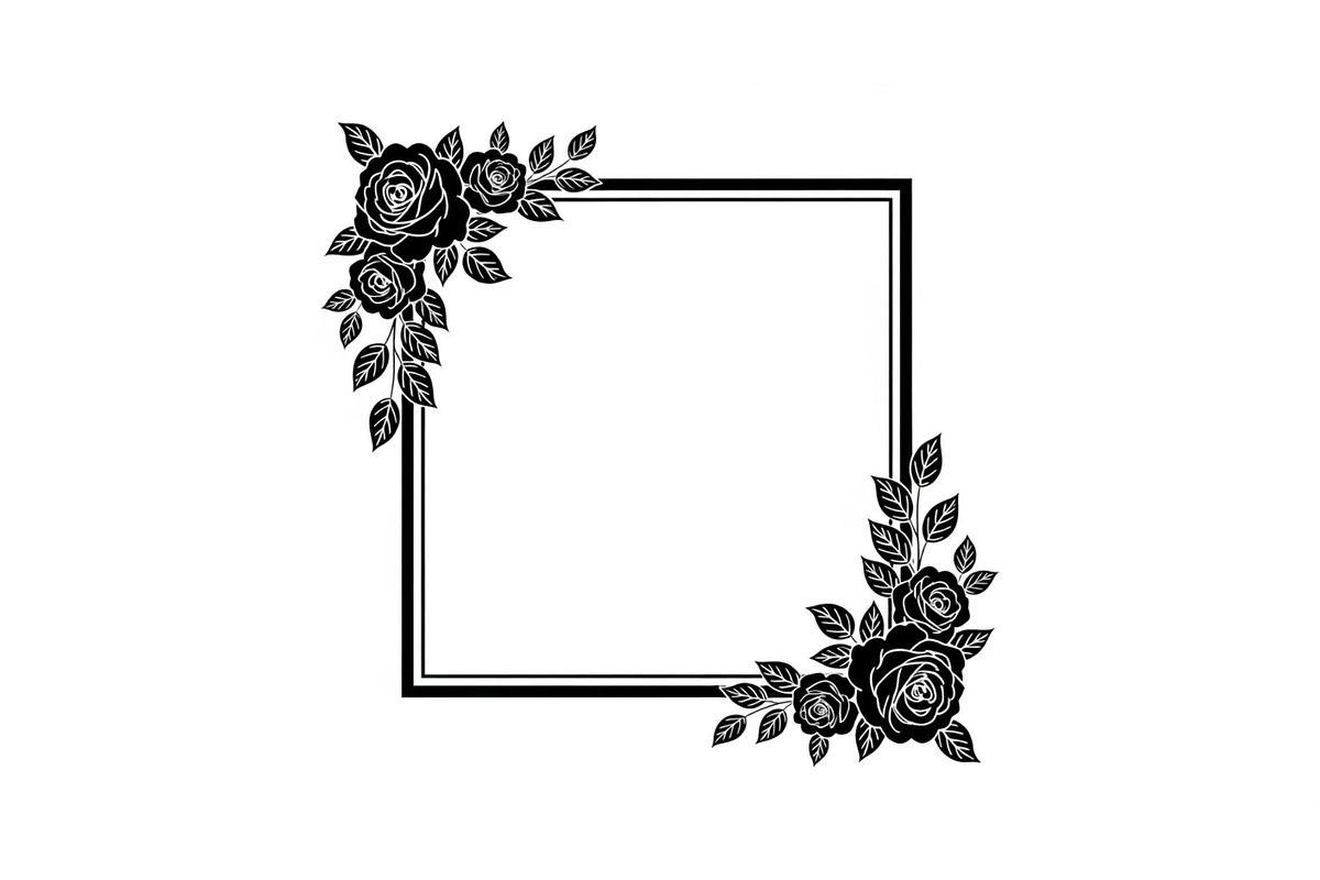 Floral Decorative Frame Vector Bundl, an Illustration by musafir_fashion (Photo 6 of 51)