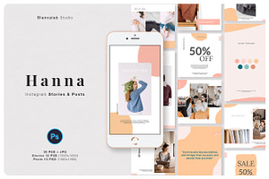 HANNA Instagram Pack PSD