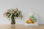 Papaya clipart in botanical style, a Food Illustration by Navenzeles (Thumbnail 12 of 12)