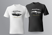 T-Shirt Print Muscle Car Vector, a Sport Illustration by Plaid4You (Thumbnail 4 of 8)
