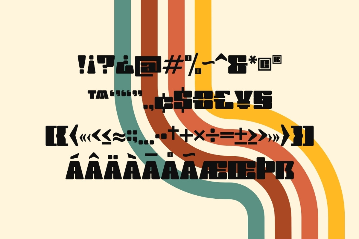 Necha Necho - Retro Bold Sans, a Sans Serif Font by Almeera Std (Photo 6 of 9)