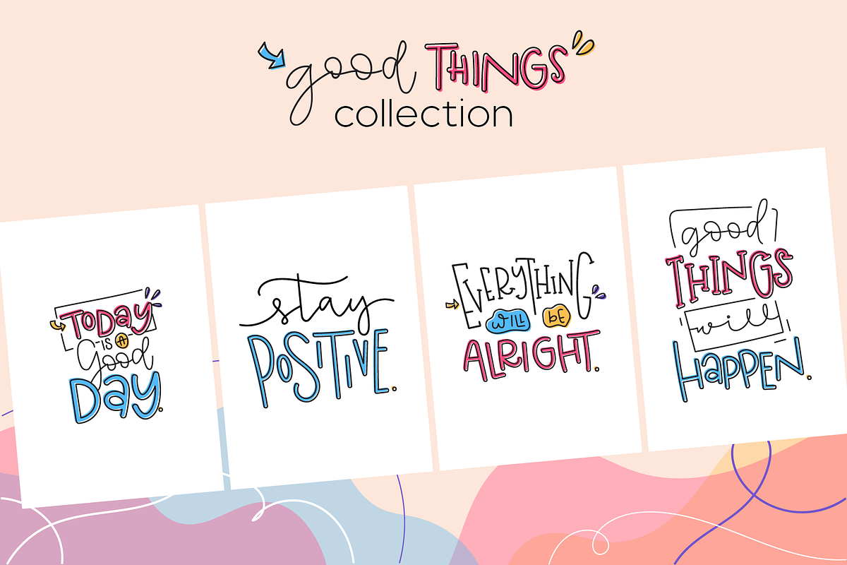 Good Things Collection - letterings, an Illustration by Camila Dinnebier (Photo 1 of 8)