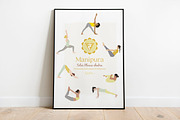 Manipura Chakra Yoga Postures, an Illustration by Sunnyfields (Thumbnail 2 of 5)