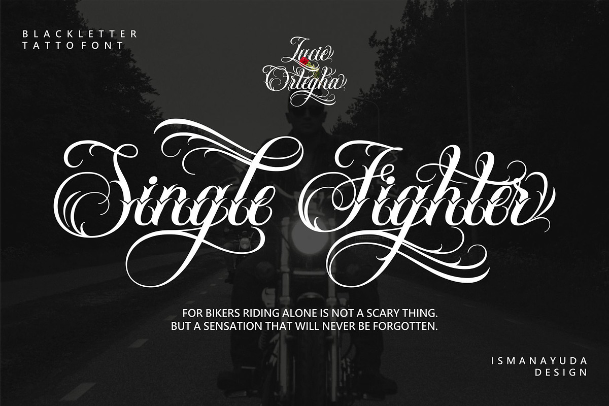 Lucie Ortegha, a Blackletter Font by ismanayuda (Photo 1 of 3)