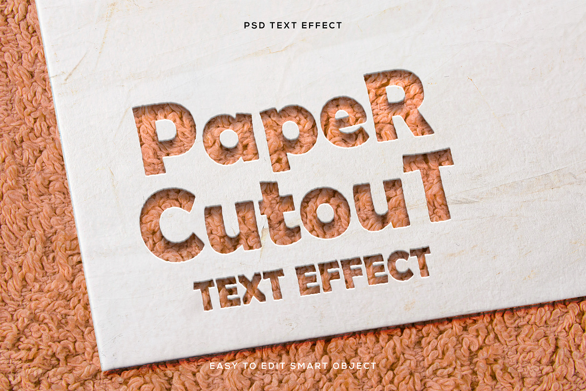 Paper Cutout Logo Mockup Text Effect, a Layer Style Add-On by Beast Designer (Photo 1 of 2)
