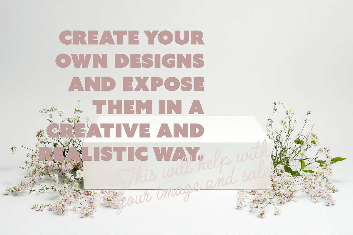 Floral Packaging Box Mockup Scene, a Product Mockup by McLittle Stock (Photo 5 of 5)