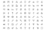 390 Hotel Line Icons, an Outline Icon by Vectors Market (Thumbnail 2 of 6)