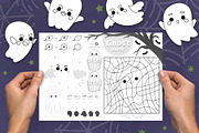 Black and white Halloween Playmats, an Education Illustration by Ksenya Savva (Thumbnail 3 of 6)